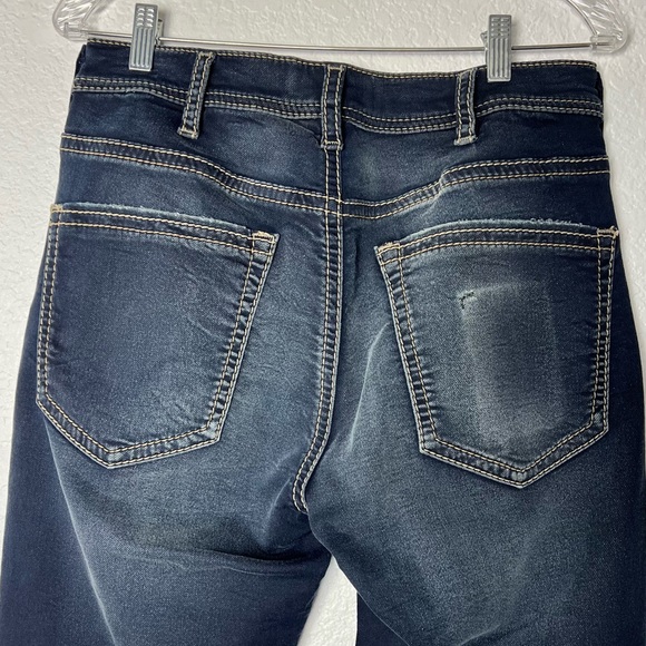 Silver Mens Jean Grayson Easy Fit Straight Leg Distressed Denim Size 32 Mens - Picture 7 of 11